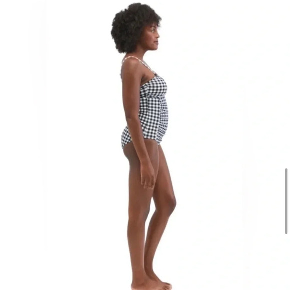 Motherhood “Bounce Back” PostPartum Compression Nursing Gingham Swimsuit Large - Picture 4 of 12